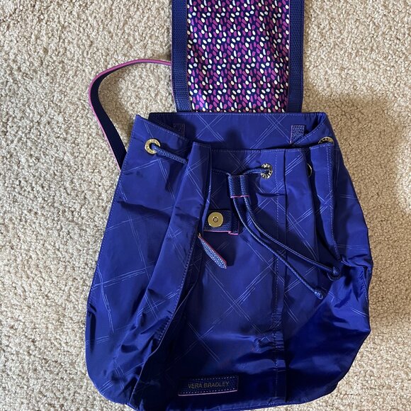 Vera Bradley Preppy Poly Backpack, Violet - Picture 1 of 7